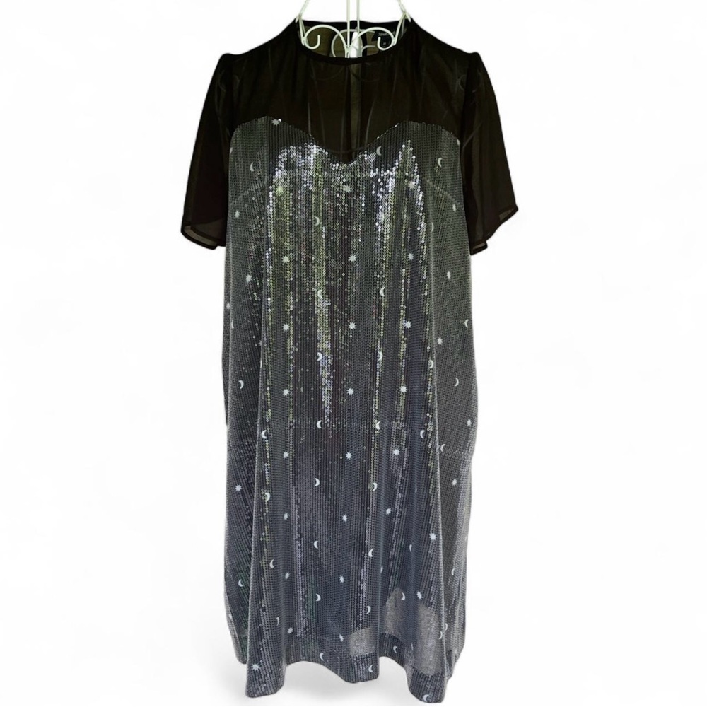 Modcloth 🌙 & ⭐️ Black Sequin Midi Dress